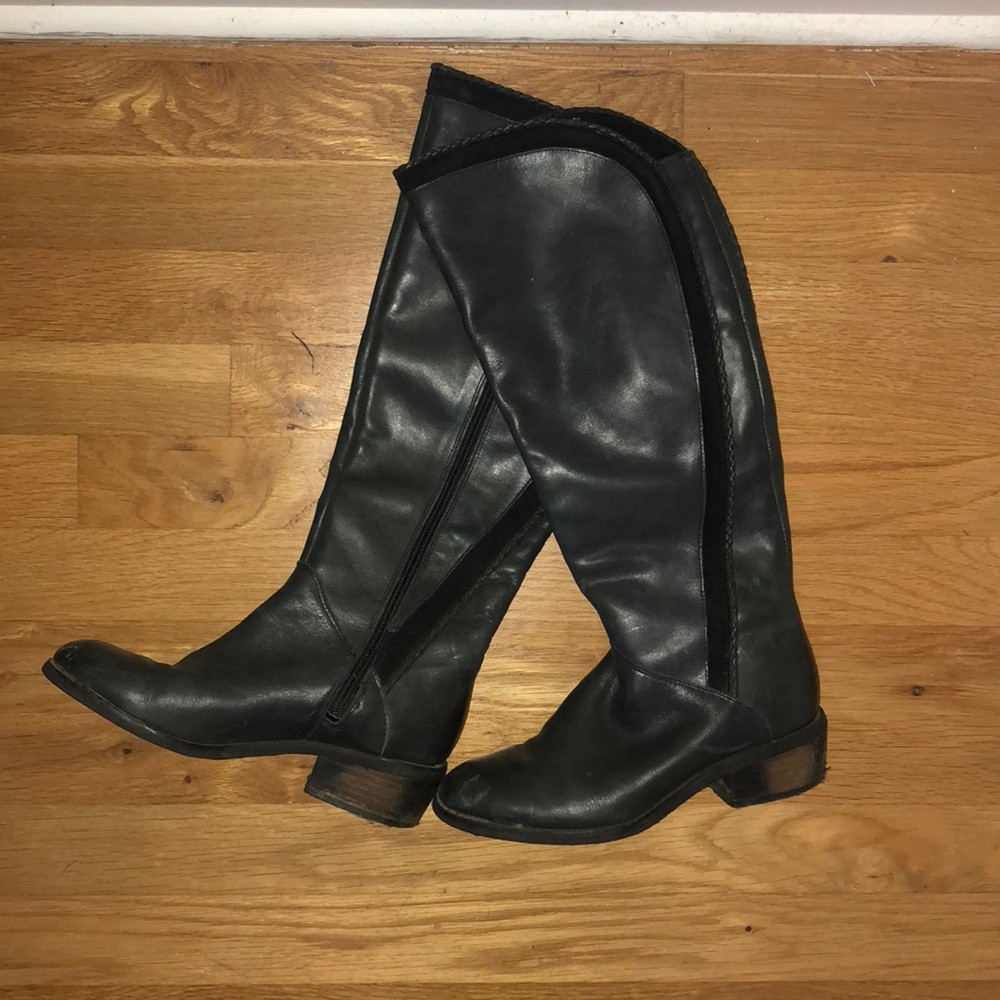 Naughty Monkey Black Riding Boots